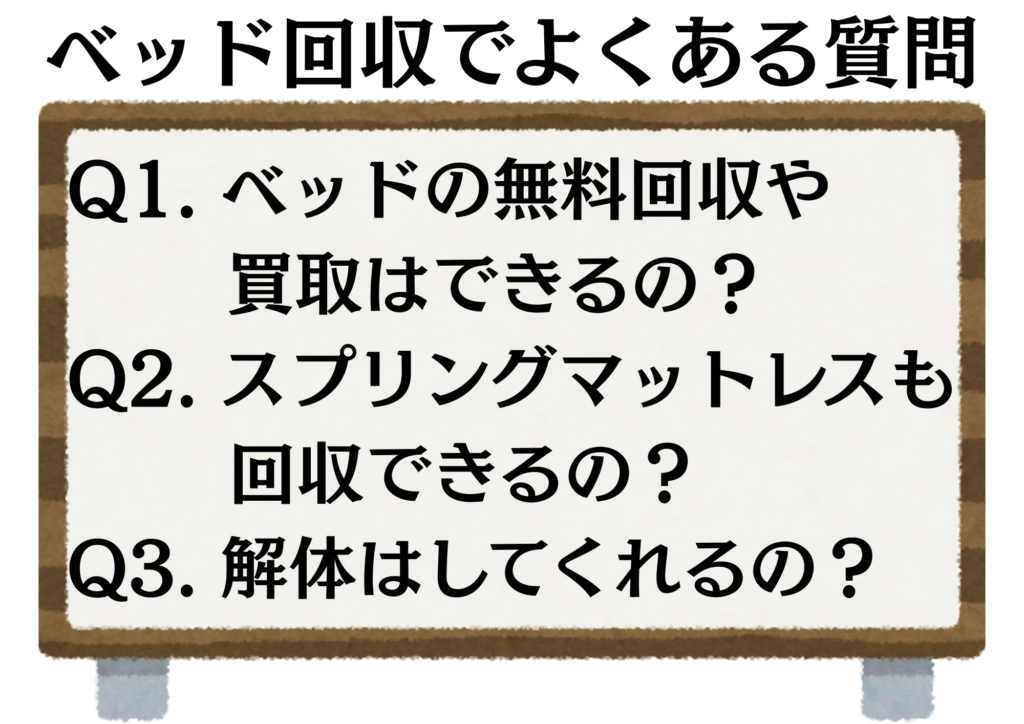 ベッド回収でよくある質問