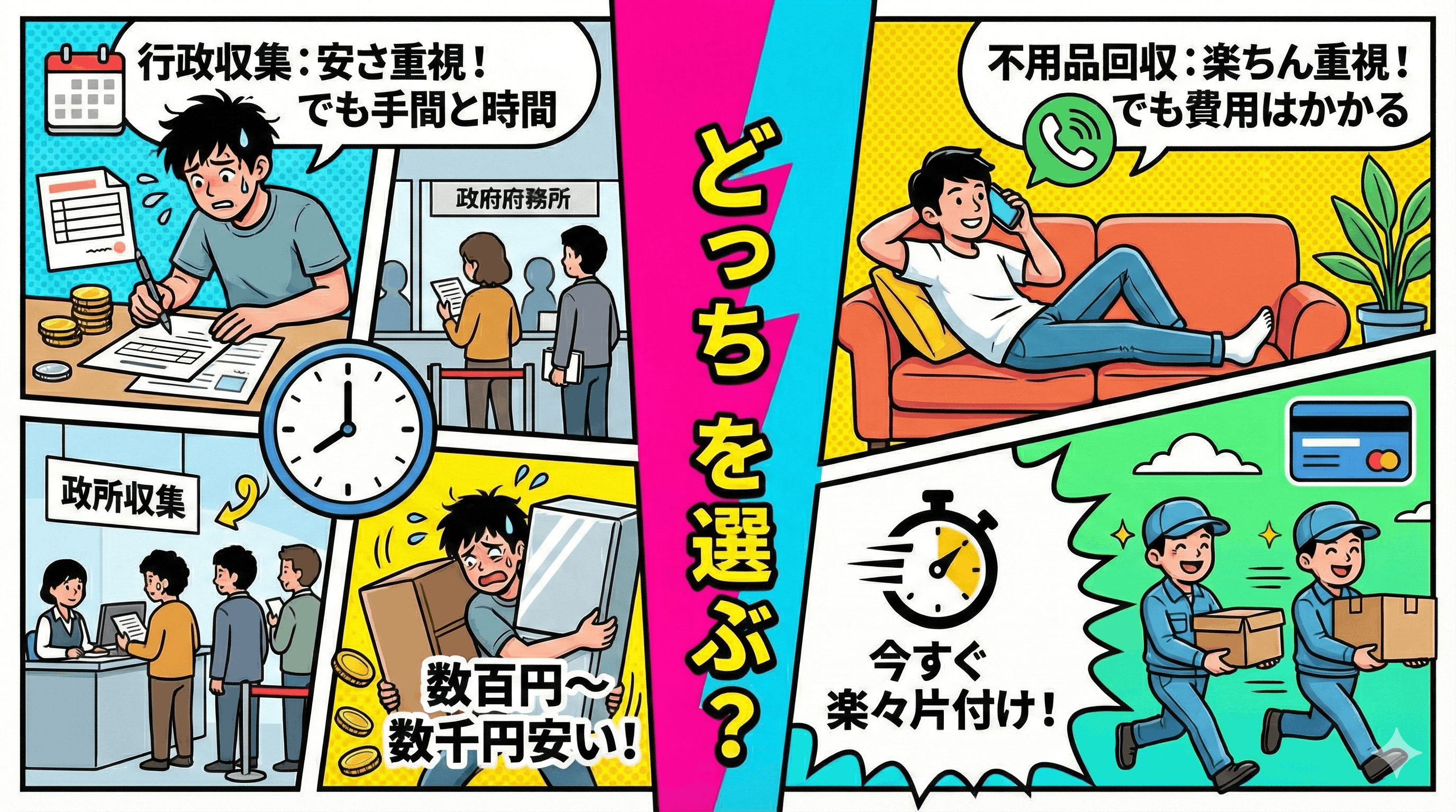 行政VS不用品回収業者