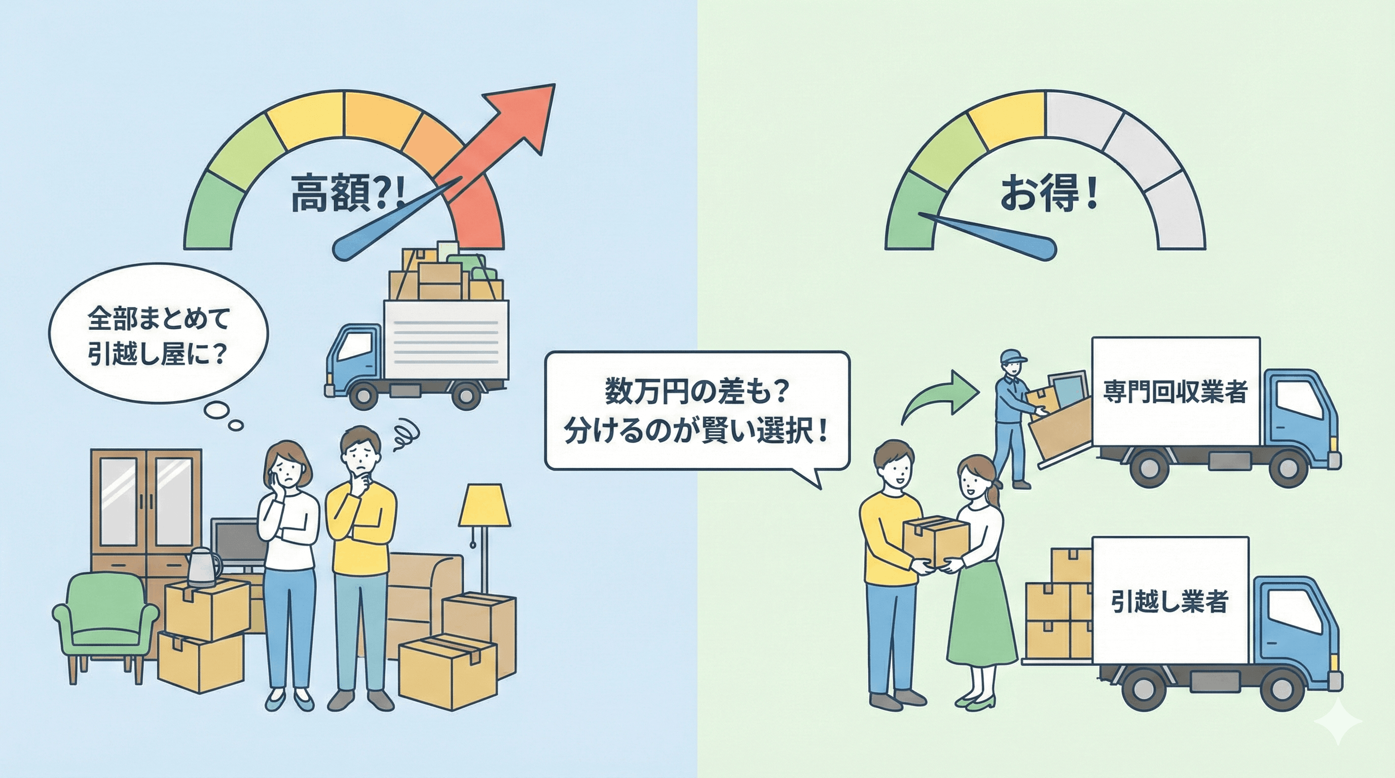引越しと不用品回収は分けるが正解！仙台で費用を安くする同時作業術 