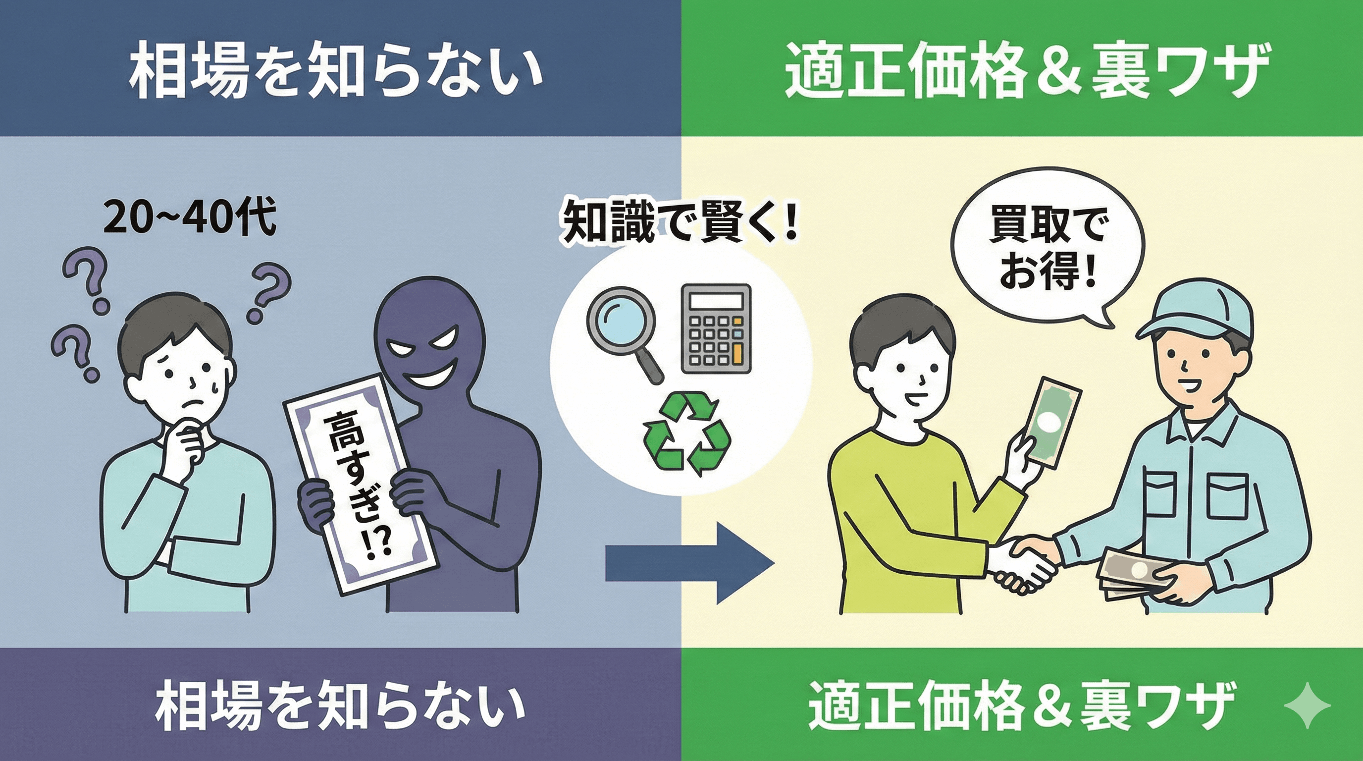 不用品回収の相場と費用を抑える裏技