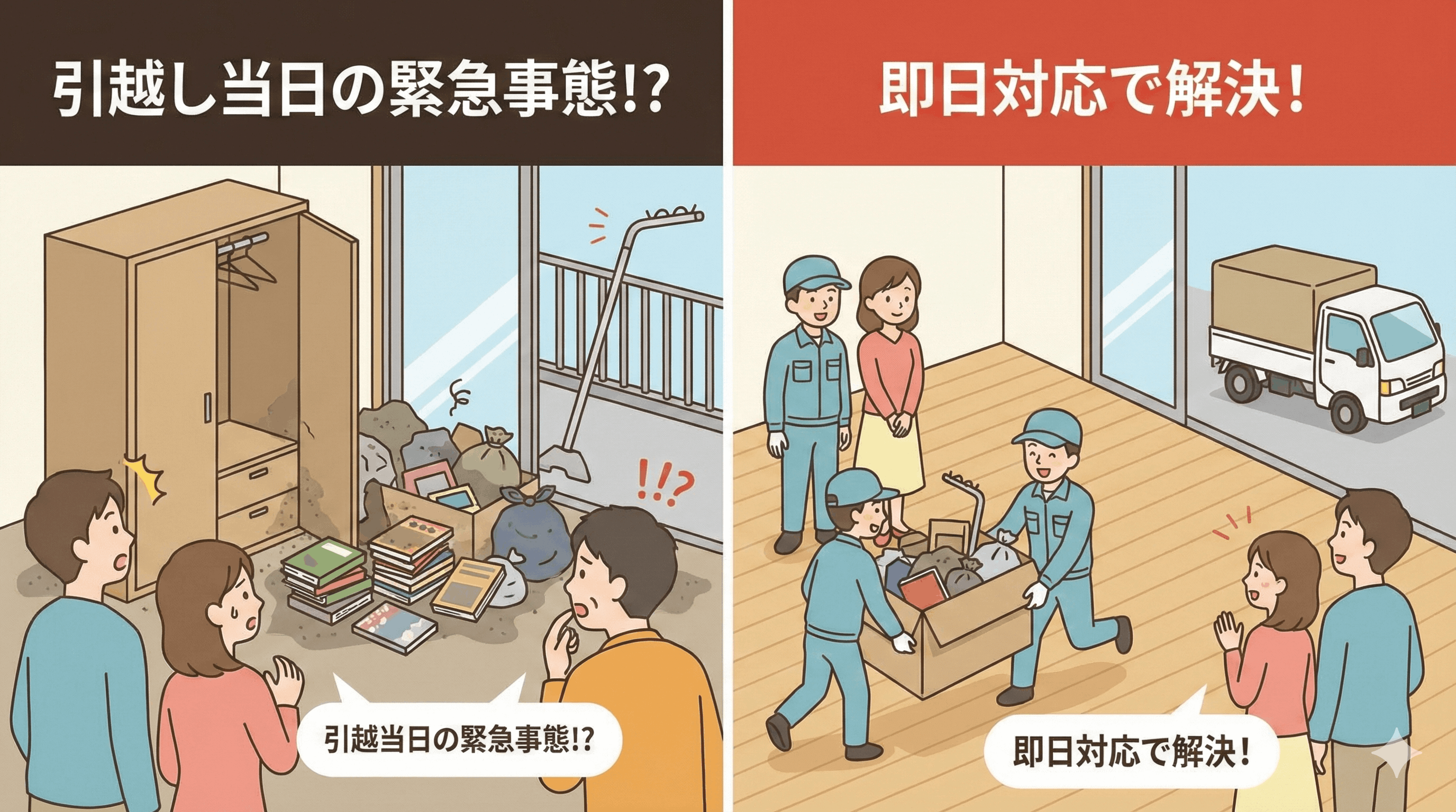 退去時の「うっかり忘れ」にも即日対応できる強み