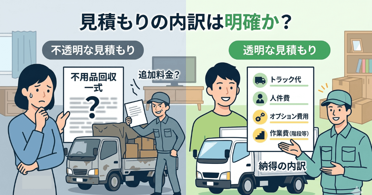 Check②：見積もりの内訳は明確か？