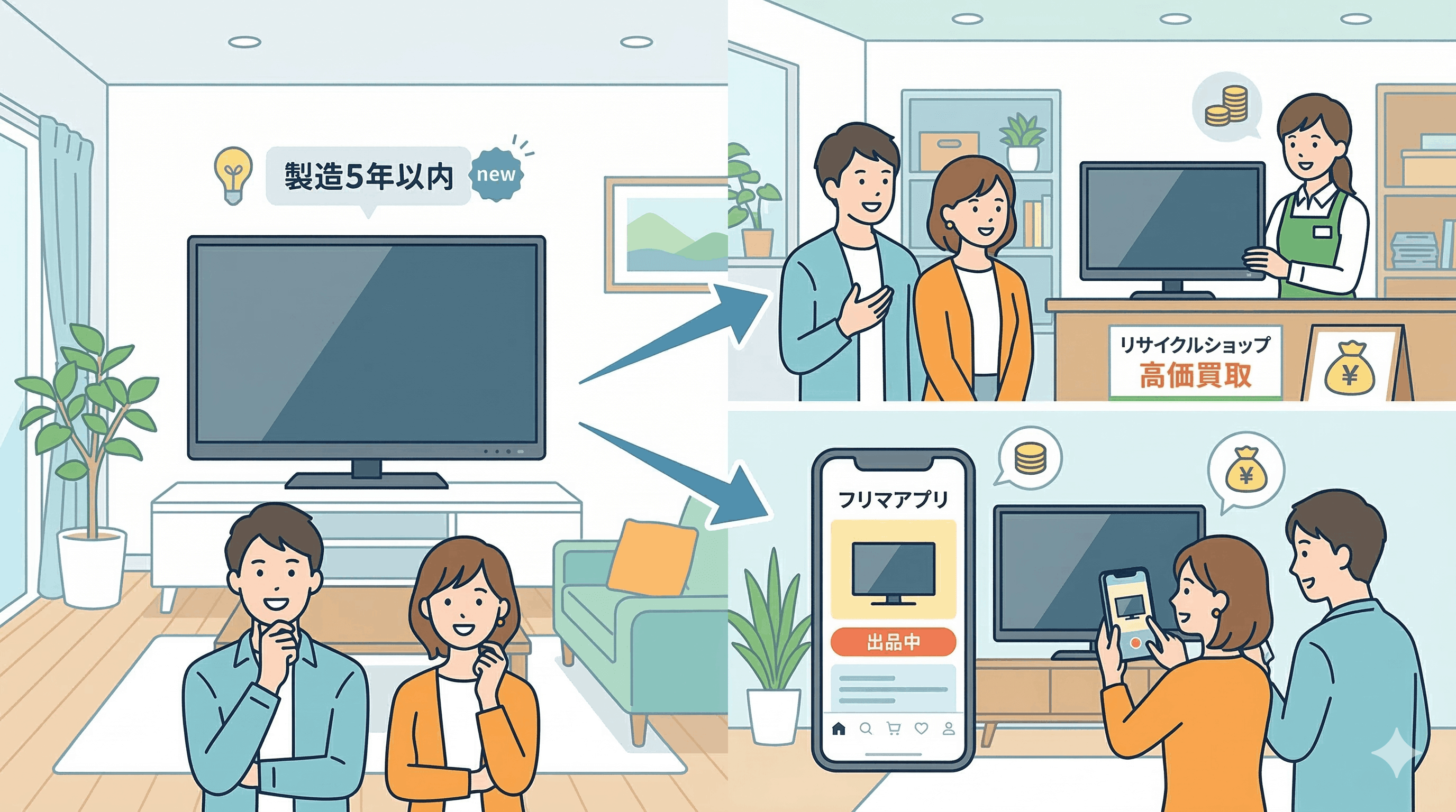 【番外編】製造から5年以内の新しいテレビの場合