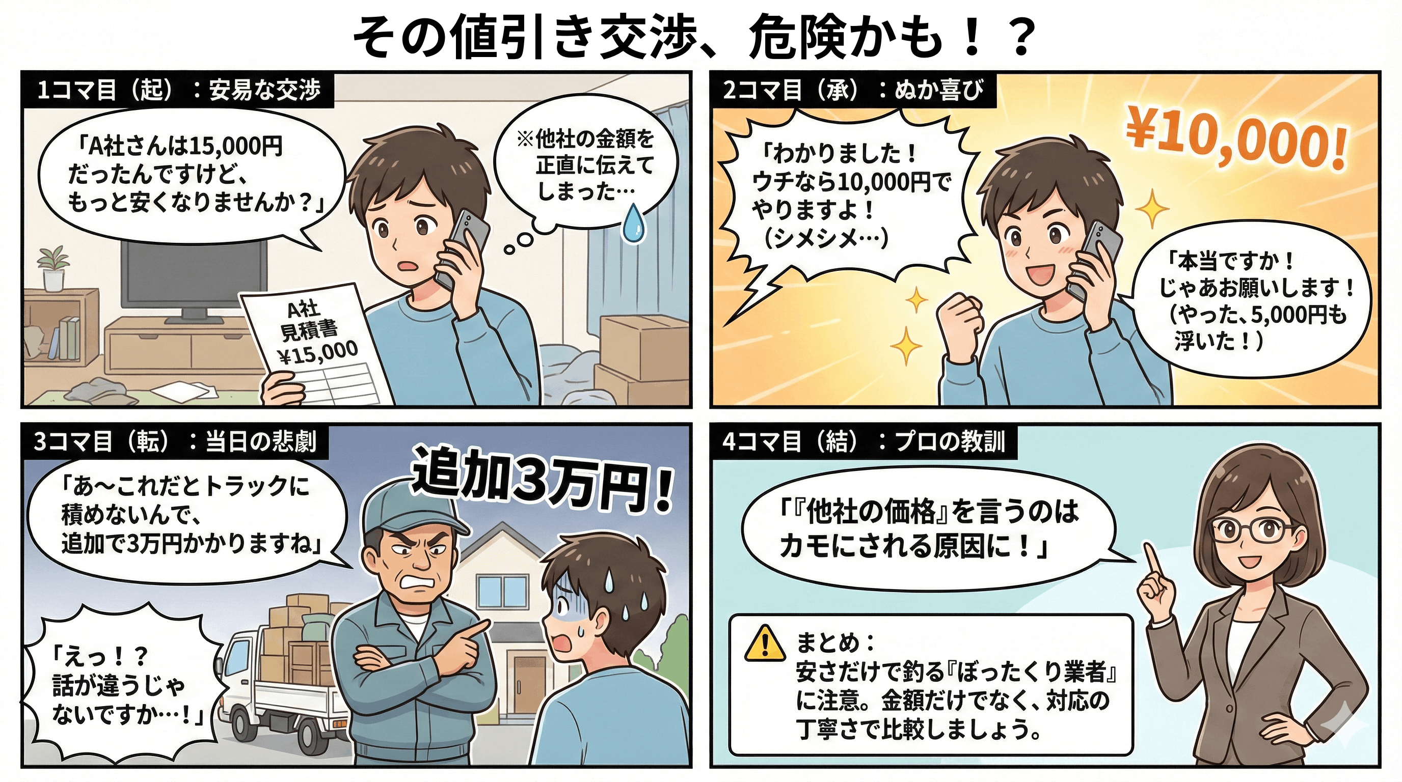 その値引き交渉、危険かも！？