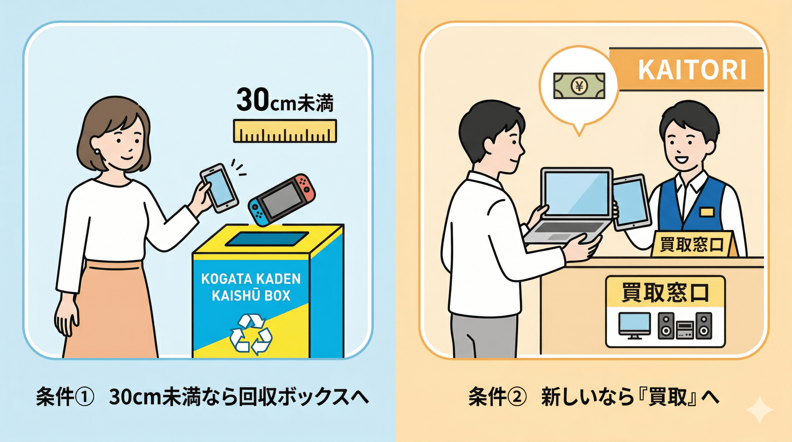 捨てる前にチェック！無料でお得に手放す2つの条件