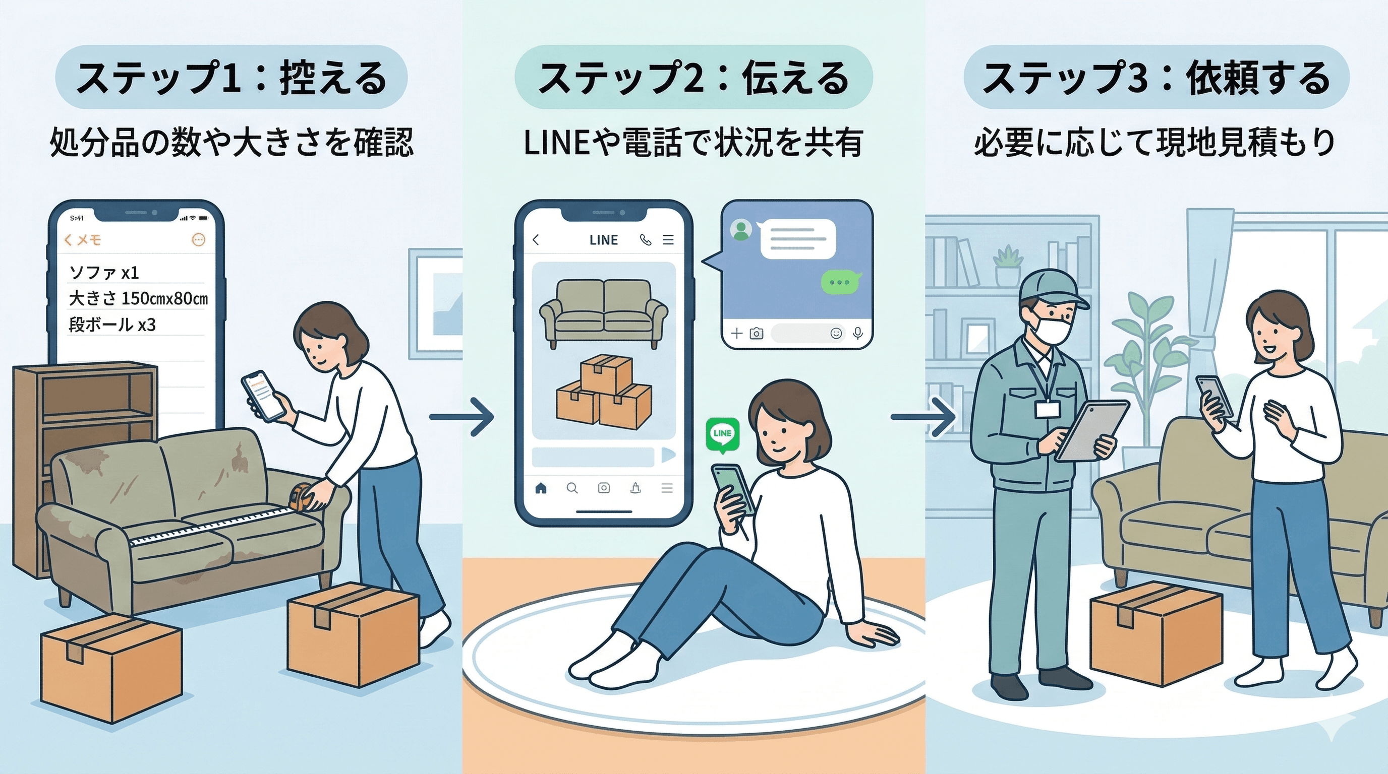 見積もりで失敗しないための3ステップ