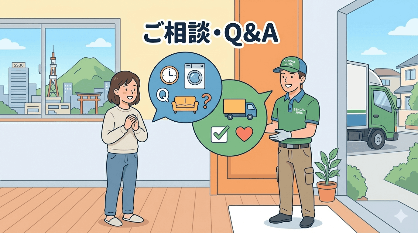 【Q&A】仙台の粗大ごみ回収でよくある3つの質問