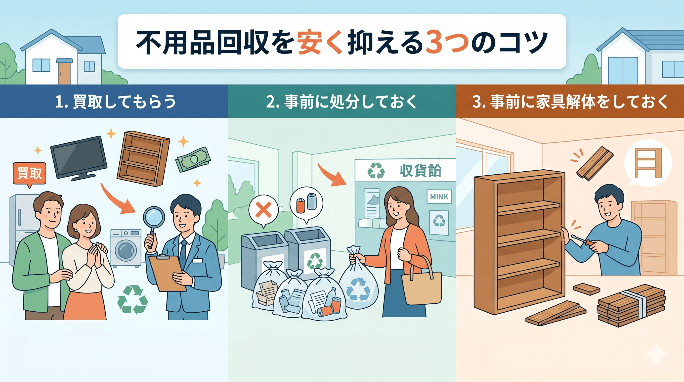 宮城野区の不用品回収の料金相場と安く抑えるコツ