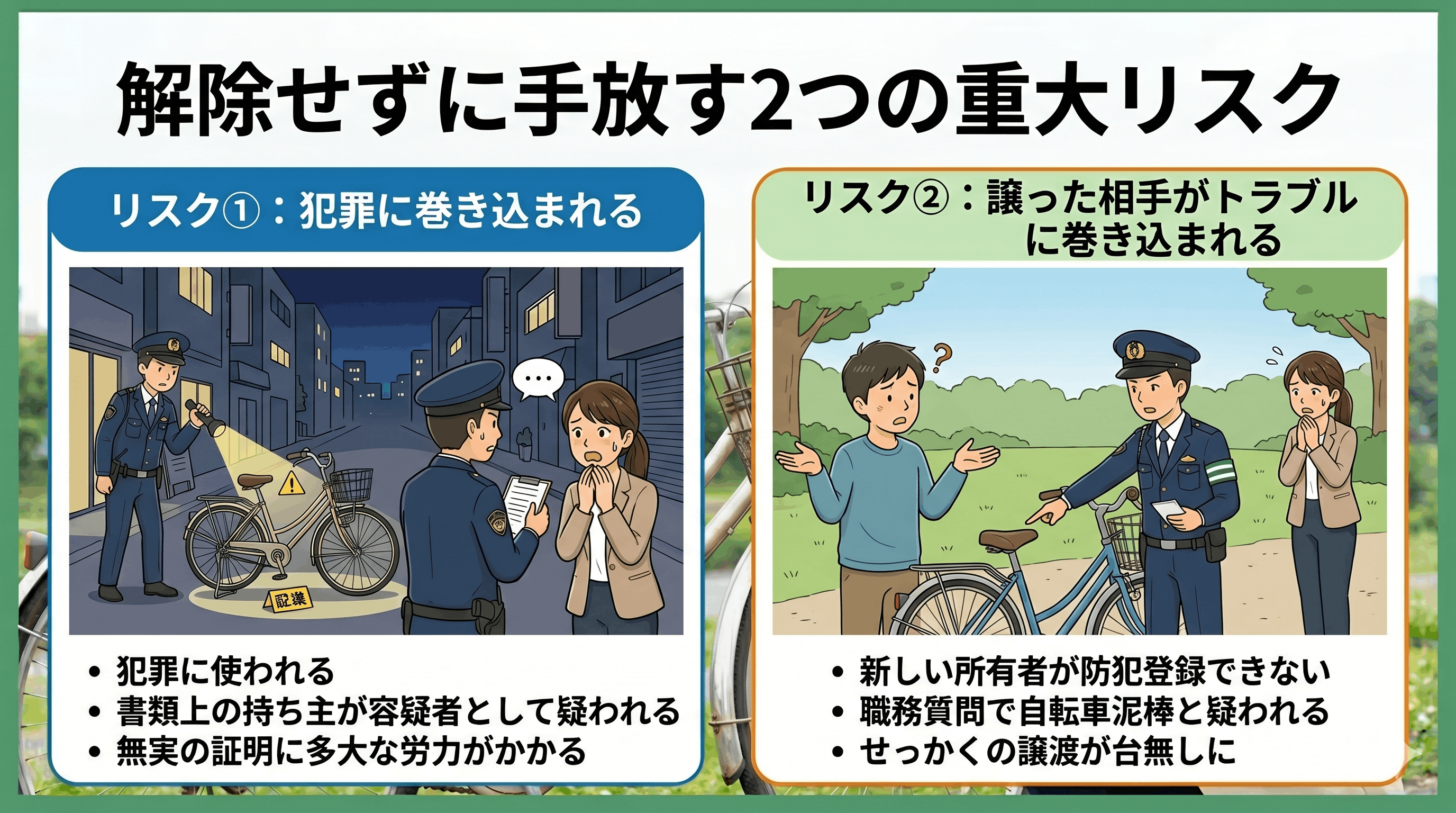 解除せずに手放す2つのリスク