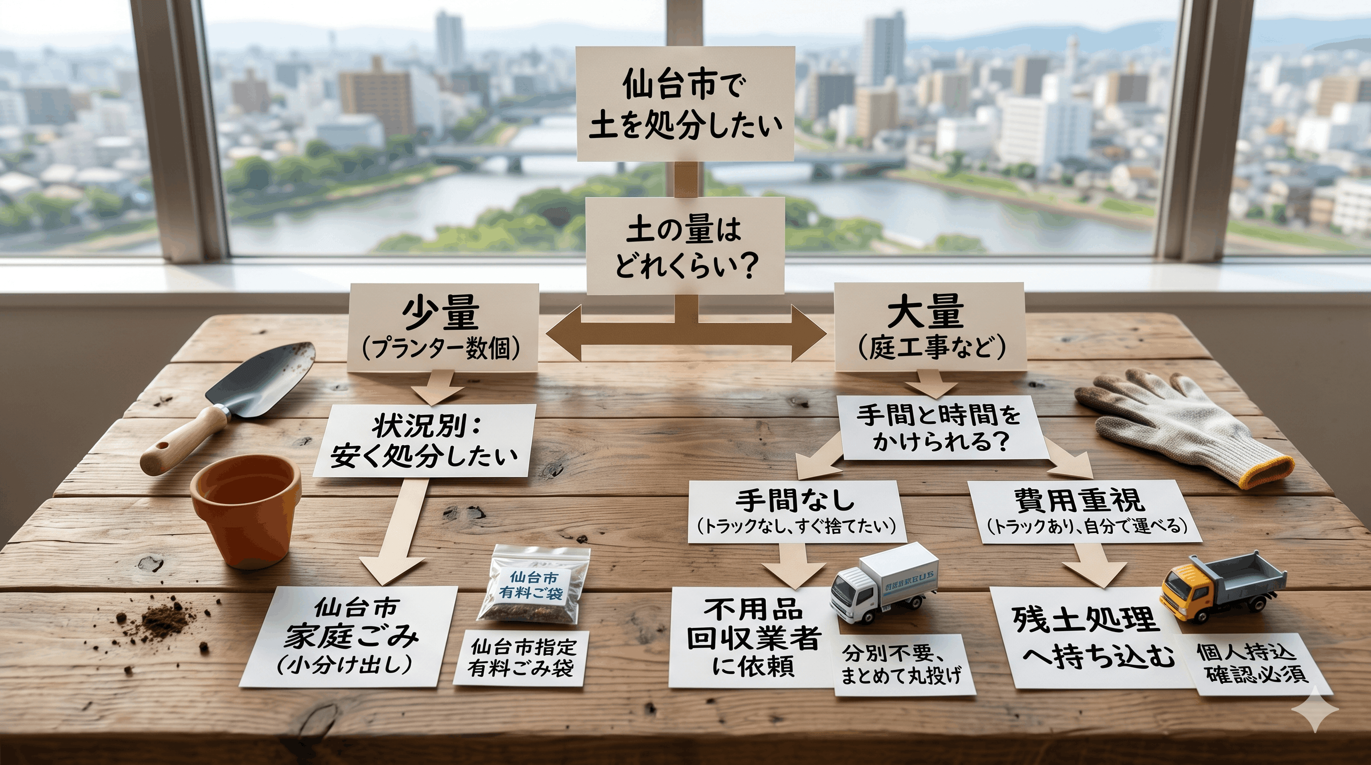 【状況別】あなたに最適な土の処分方法は？