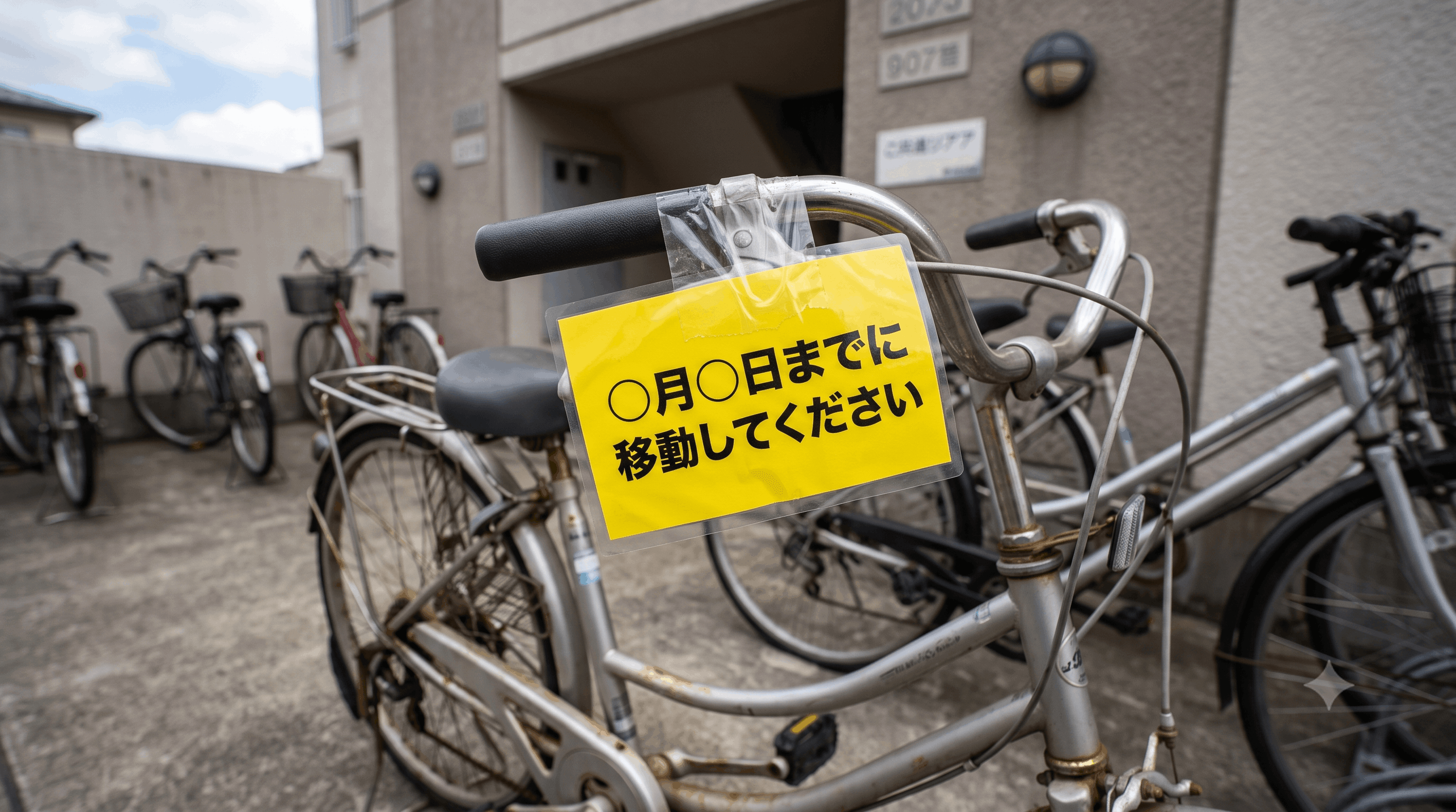 ステップ①：警告札で一定期間告知する