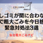 引越し ゴミ捨て 間に合わない