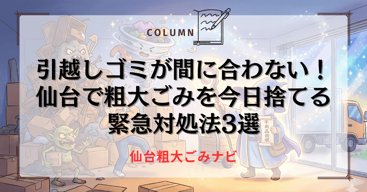 引越し ゴミ捨て 間に合わない