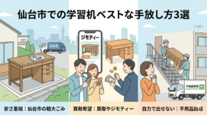 【状況別】仙台市での学習机ベストな手放し方3選