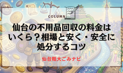 仙台の不用品回収の料金はいくら？相場と安く・安全に処分するコツ