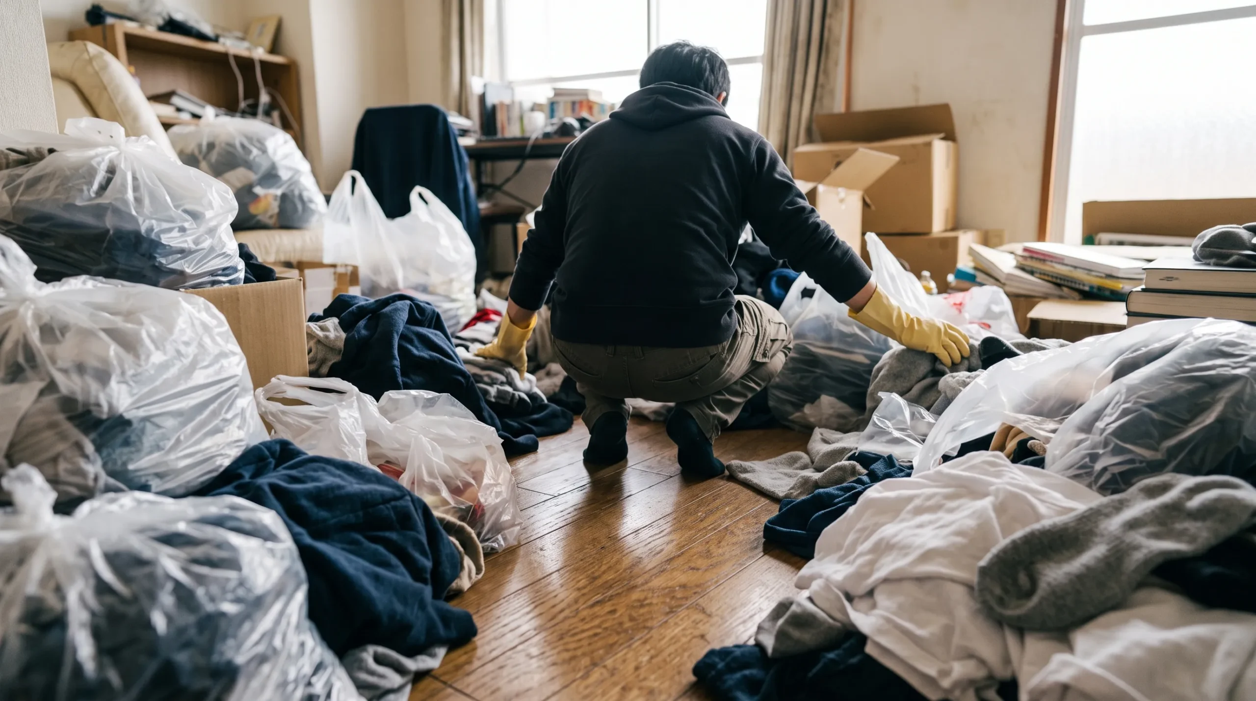 足の踏み場がない部屋はどこからが危ない状態か